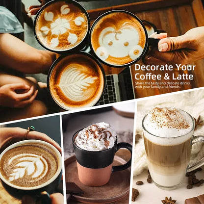 Electric Milk Frother Milk Blender Handheld Drink Mixer with Steel Stand Foam Maker Whisk Mini Blenders for Coffee Hot Chocolate