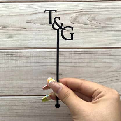 Personalized Acrylic Party Drink Stirrers Baptism Cocktail Swizzle Sticks Table Decor Customized Wedding Cocktail Stirrers