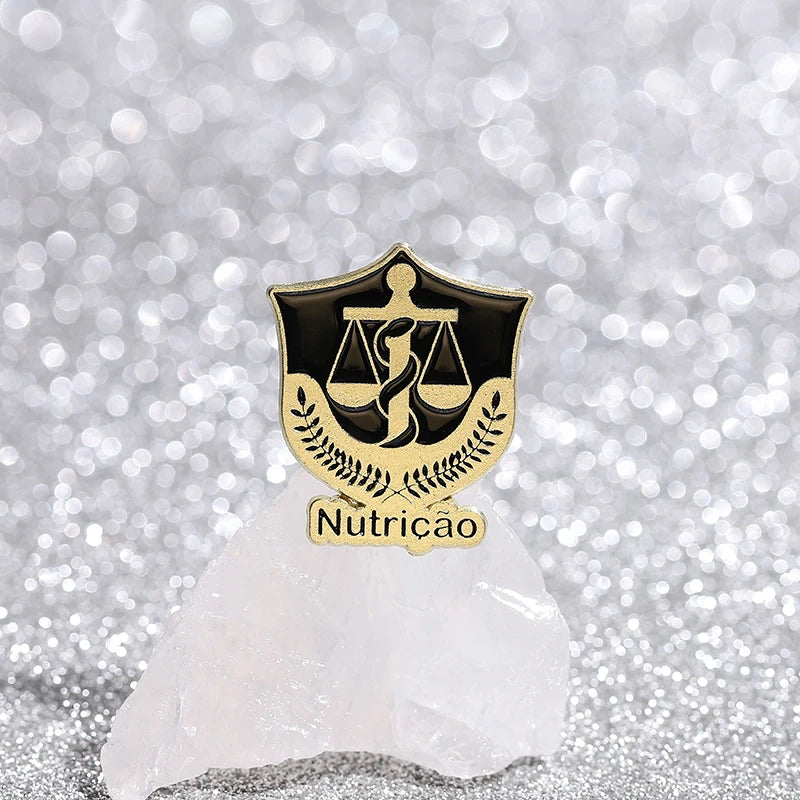 Veterinary Pharmacy Symbol Caduceus Snake Enamel Pins Odontologia Nutricao Fisioterapia Medical Health Badge Brooch Doctor Nurse