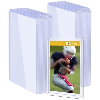 25/50/100 count top loaders for cards, 3"x4" Baseball card sleeve Hard plastic card protector for game trading cards,sports card