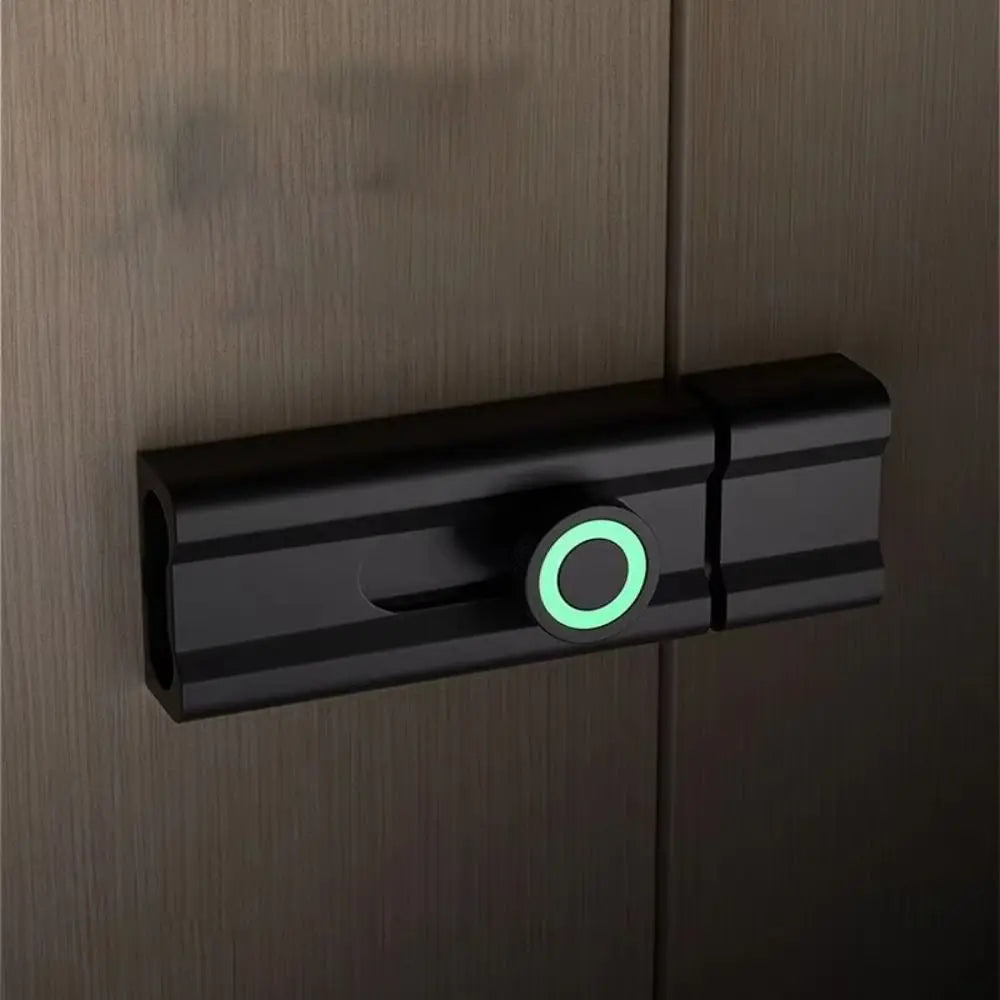 Durable Anti-theft Luminous Door Buckle No Punching Aluminum Alloy Door Catch Security Sliding Door Bolt Kitchen
