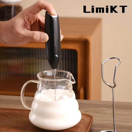 LimiKT Electric Milk Frother Ultra-Fast Handheld Beverage Blender for Coffee, Smoothies, Matcha and Coffee Creamer
