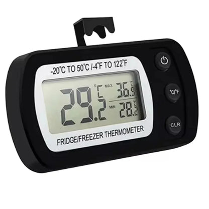 Fridge Thermometer With Hook Anti-Humidity Refrigerator Freezer Electric LCD Display Digital Thermometer Temperature Monitor