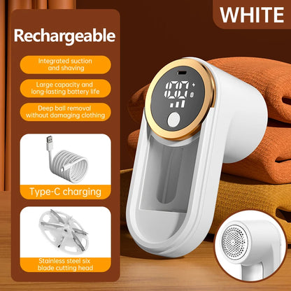 ONEKA Rechargeable Fabric Shaver Lint Remover Sweater Defuzzer Lints Fuzzs Pills Pilling Trimmer for Clothes  Furniture