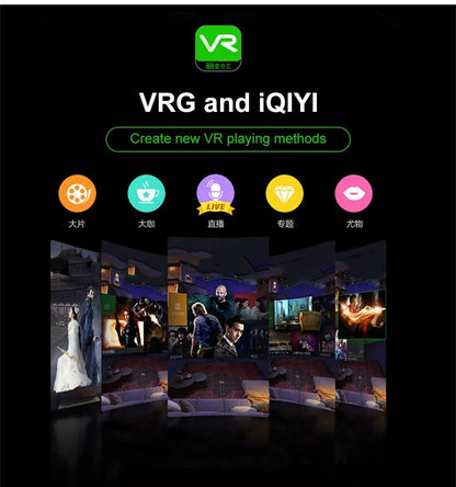 2025 New VR Headset 3D Virtual Reality Glasses 7" Stereo Headset with Remote Controller for IOS Android Smartphones