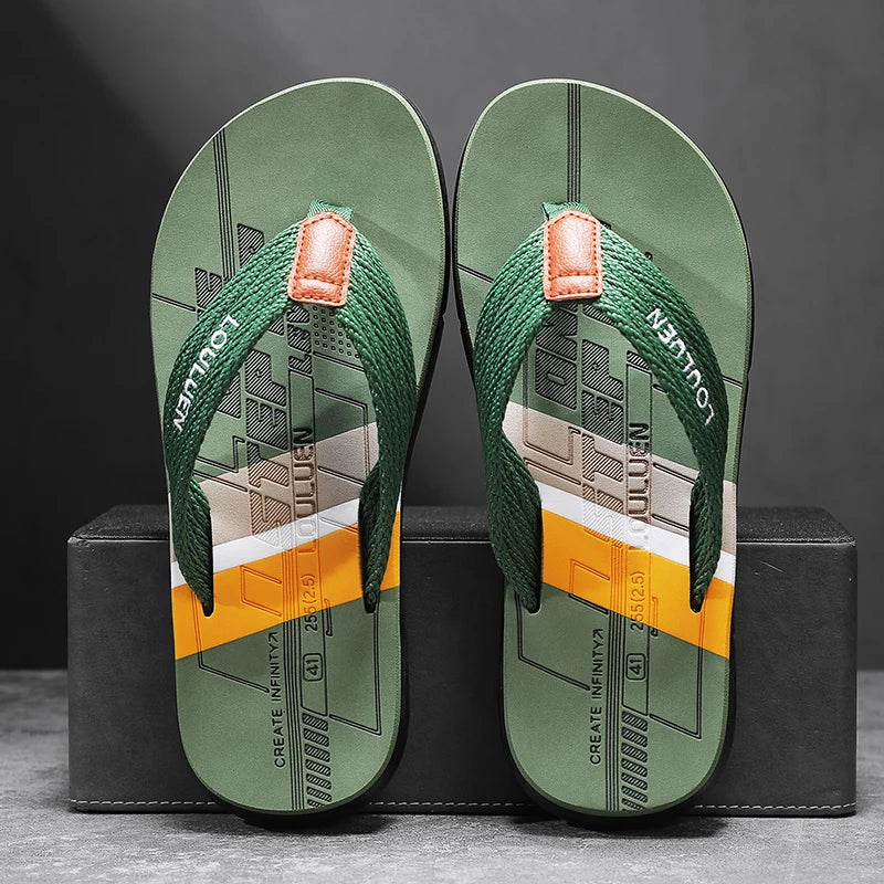 Flip-Flops Men's 2025 New Summer Non-Slip Flip-Flops for Outer Wear Beach Sandals