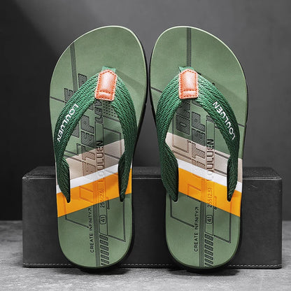 Flip-Flops Men's 2025 New Summer Non-Slip Flip-Flops for Outer Wear Beach Sandals