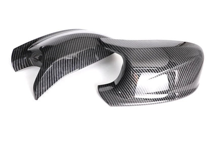 M Style Look Rearview Mirror Cover Cap Carbon Fiber Look Black for BMW  X3 F25 X1 E84 Pre-LCI 2010 2011 2012 2013 Case