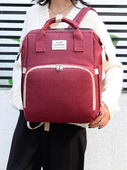 Portable Baby Folding Bed Mommy Bag Folding Mosquito Net Multifunctional Outgoing Portable Mother and Baby Backpack Large Capaci