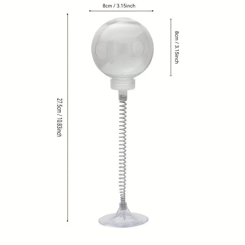 Interactive cat snack dispenser toys transparent food stuffing balls cat toys