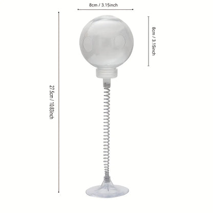 Interactive cat snack dispenser toys transparent food stuffing balls cat toys