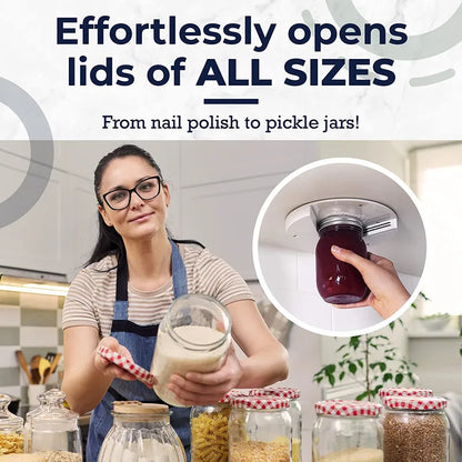 1pc Bottle Opener Multi-Function Under Cabinet Jar Openers Saving Screw Can Opener One Handed Bottle Opener Kitchen Gadget