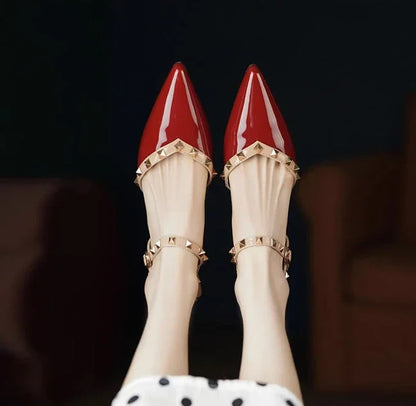 Chunky Women's Sandals Thick Heel Ladies Shoes Half Block Closed 2024 Trend Shoe High Quality Asian Size Summer Sale Designer