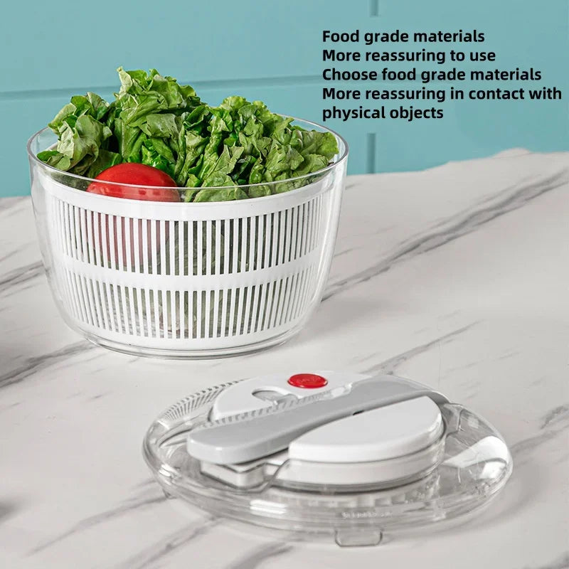 3 Liters Multifunctional Vegetables Salad Spinner Lettuce Leaf Vegetable Dehydrator Vegetable Washer Salad Vegetable Dryer Mixer