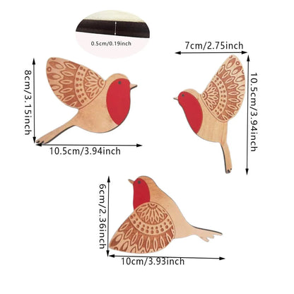 Wooden Birds Wall Decor, Birds Wood Wall Art, Animals Wall Decor Bathroom Decor Bedroom Decor And Kitchen Wall Decor, Wall Decor