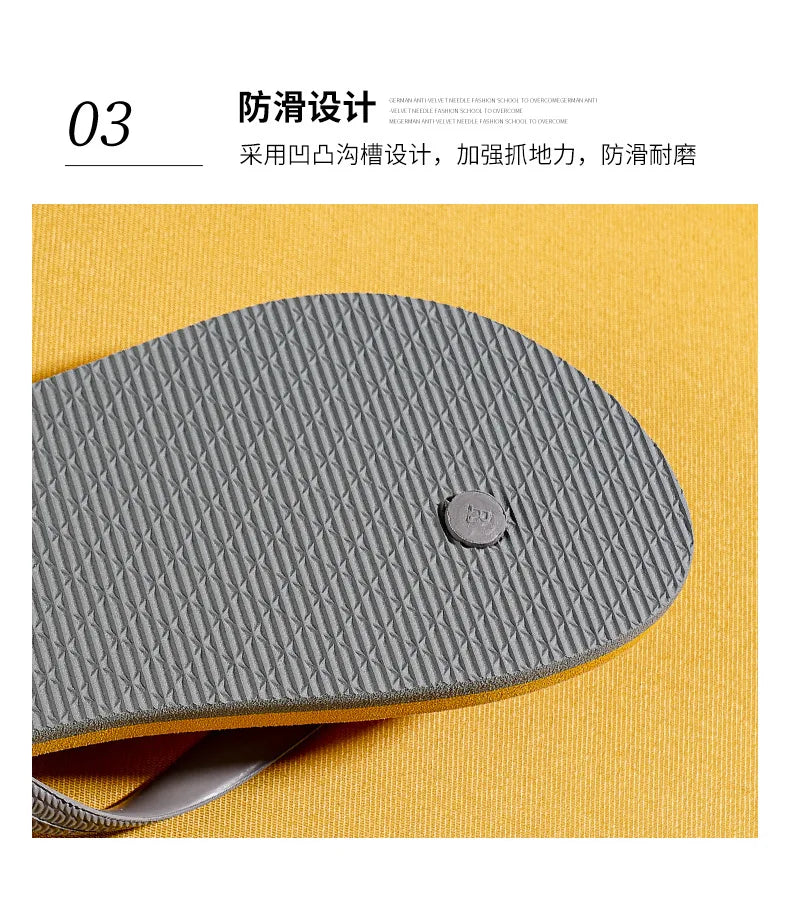 Men's Flip Flops 2025 Summer New Casual Versatile Clip Toe Beach Shoes Trendy Outerwear Anti Slip Cool Slippers