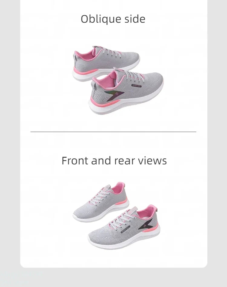 The women's walking shoes have a soft and slip-resistant sole making them perfect for stylish runners.Breathable and comfortable