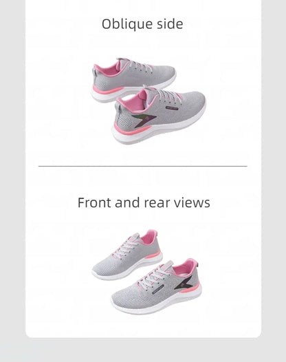 The women's walking shoes have a soft and slip-resistant sole making them perfect for stylish runners.Breathable and comfortable