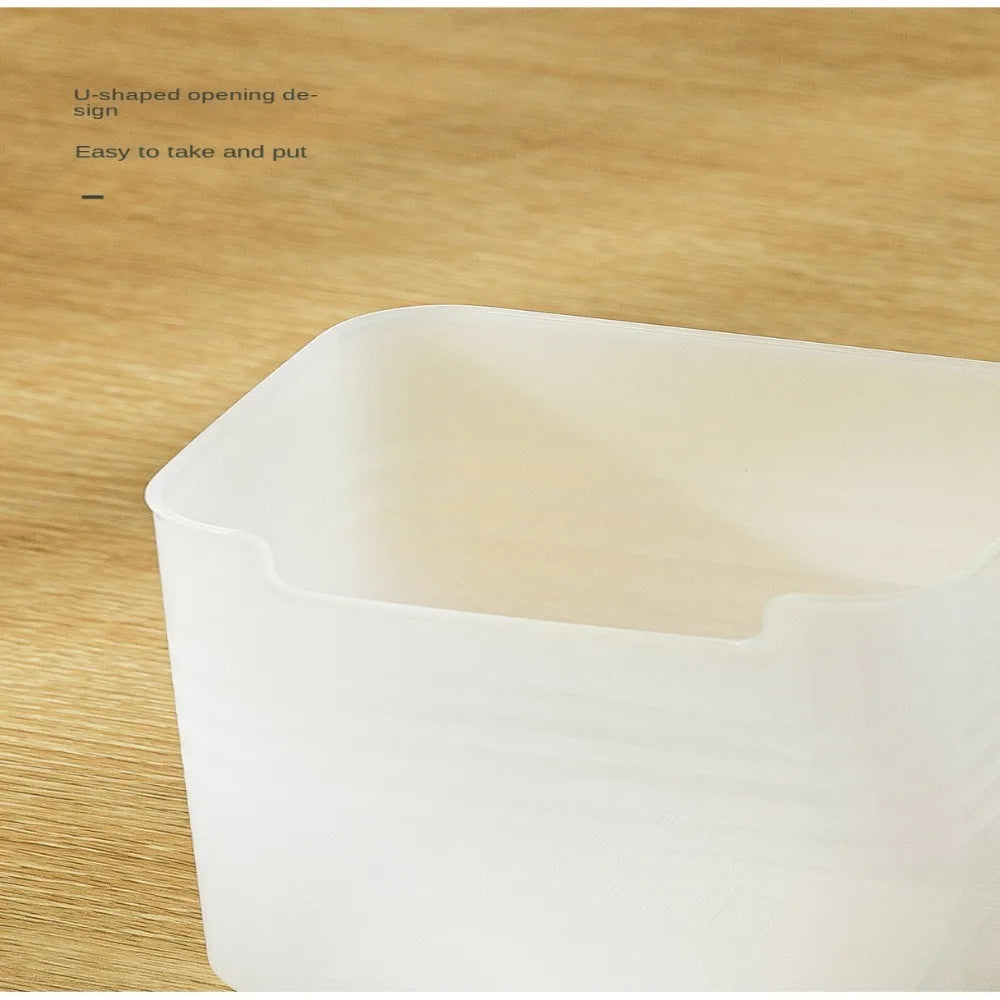 Plastic Refrigerator Organizer Bin Stackable Door Organizer Food Fresh Box Pantry Container Transparent Bins Shelf Basket