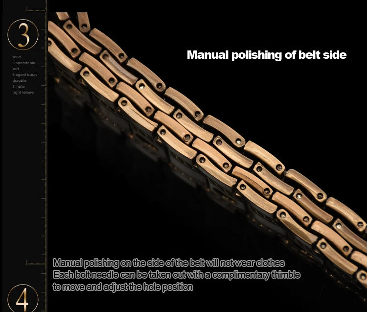 Men's belt metal stainless steel belt silver dragon retro-cologne silver belt high-end designer steel belt personality belt