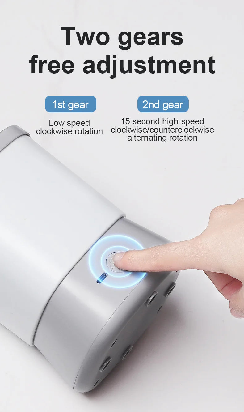 Automatic Pet Foot Washer Removable Electric Plastic Paw Cleaner Soft and Dense Bristles for Cleaning Cat Dog Paw Cleaner