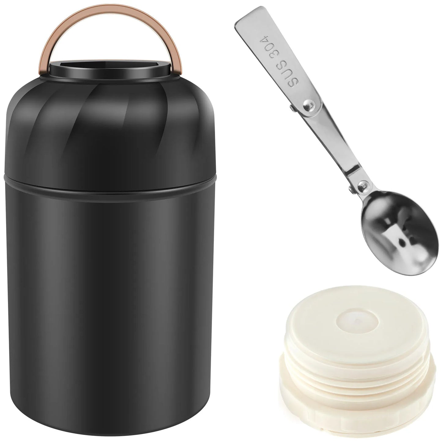 500ml Vacuum Insulated Food Jar Stainless Steel Insulated Food Thermos Leak Proof Thermo Food Jar Insulated Food Container