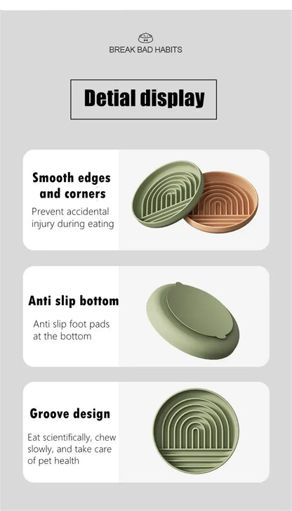 Slow Food Bowl Silicone Dog Lick Mat for Dogs Pet Slow Food Plate Non-sliping Pet Anti-choking Feeder Dog Food Bowl Pet Supplies