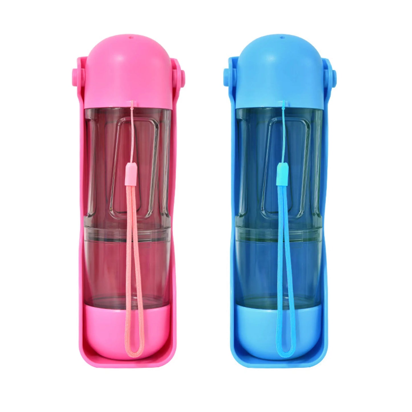 Collapsible Portable Dog Travel Water Bottle Bowl Dispenser with Food Container Waste Bag for Dogs Walking Traveling