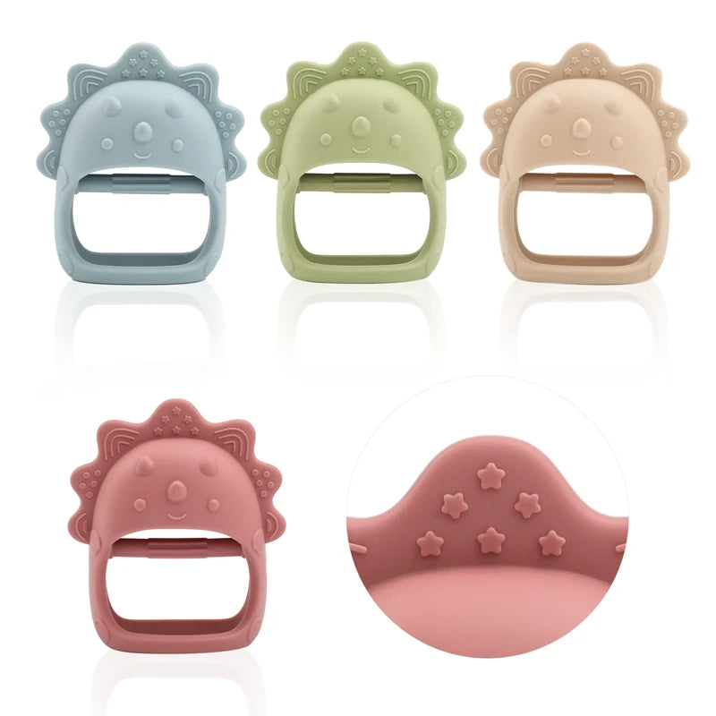 Baby Silicone Teethers Animal Food Grade Silicone Baby 0-12 Toys Silicone Teeth Grinding Stick Newborn Pacifier Accessories Toys
