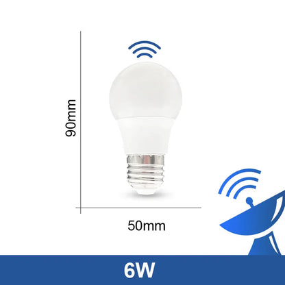 LED E27 Radar Sensitive Light Bulb 189-265V Energy Saving Smart Detection Motion Sensor Light  6W 9W 12W 15W 18W 20W Lampada LED