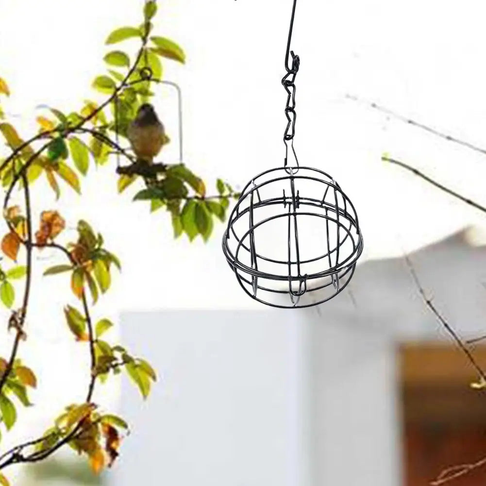 Hanging Bird Feeder Suet Ball Feeder Bird Suet Balls Holder For Bird Feeding Metal Bird Feeder Fat Ball Energy Bird Feeders