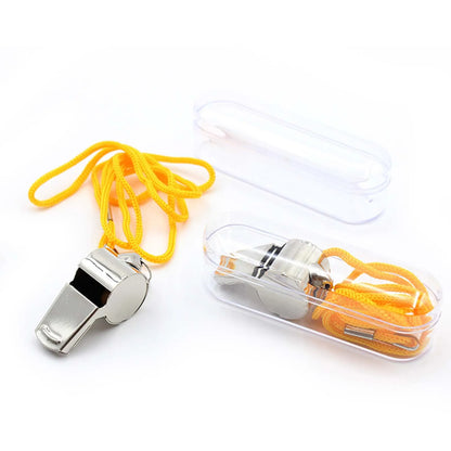 Stainless Steel Sports Whistles Sturdy and Food-grade Material Wide Applications Whistles Suitable for Coaches Polices Officials