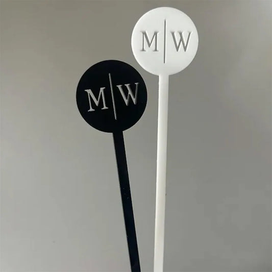20/50/100PCSPersonalized Letter Stirrer Wedding Drink Stirrers   Custom Cocktail Stirrers Custom Drink Stirrers For Party