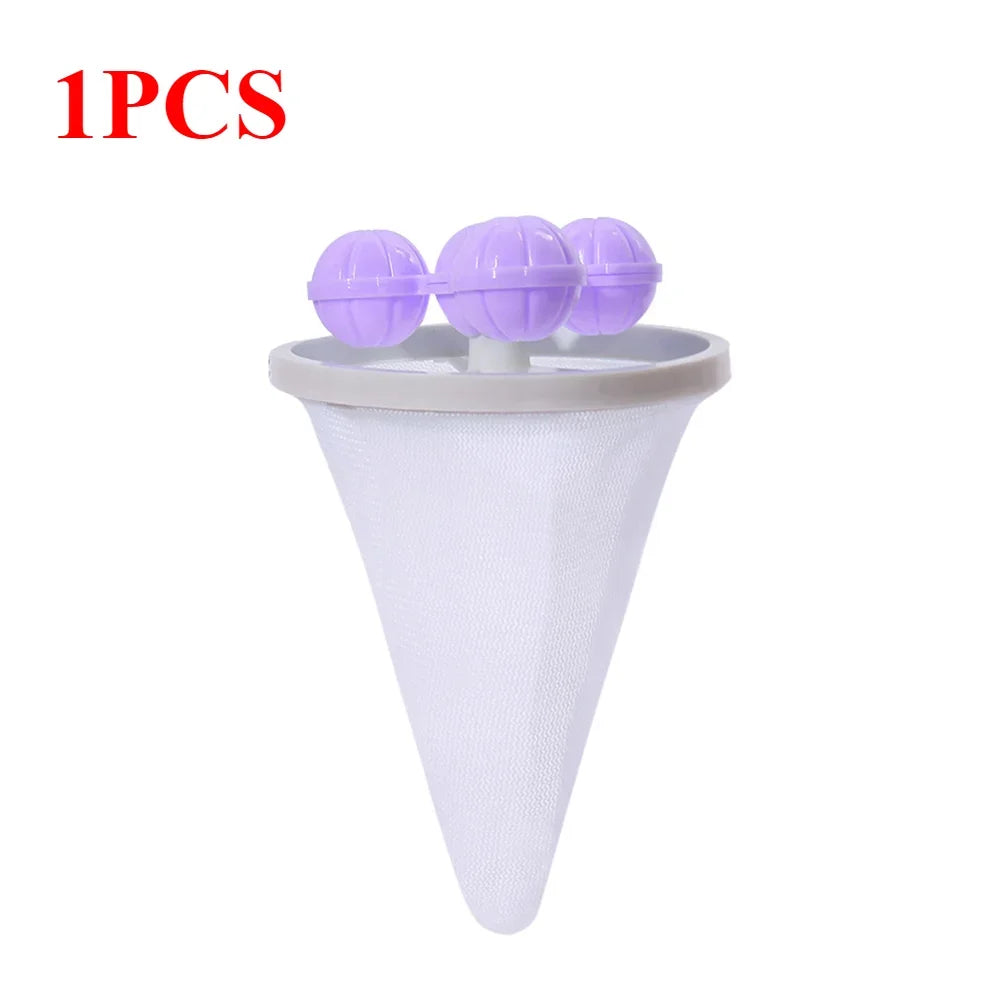 1-10pcs Washing Machine Filter Net Floating Lint Filter Mesh Bag Reusable Pet Hair Catcher Remover Laundry Cleaning Tool