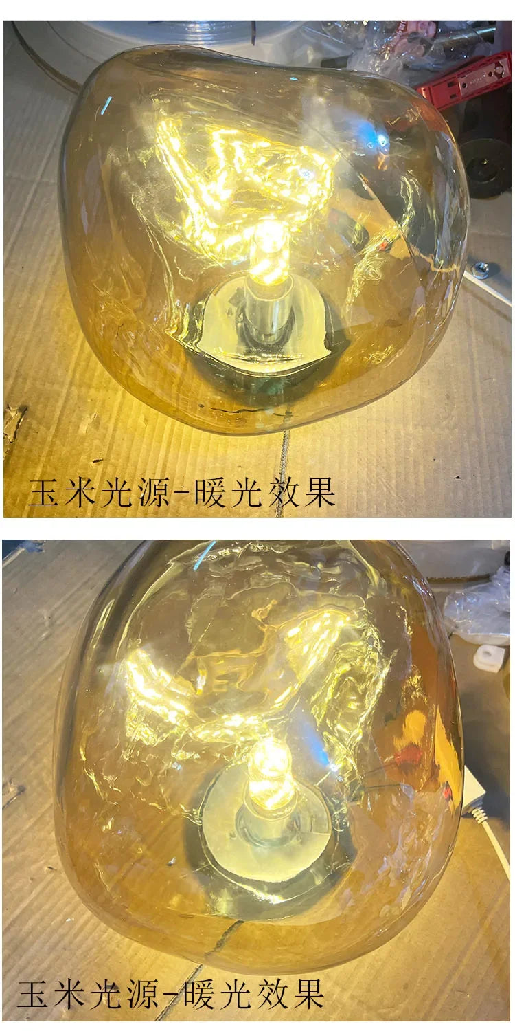 Lava Wall Lamp Glass Background Wall Decorative Nordic Living Room Lamp Bedroom Bedside Lamp Staircase Bar