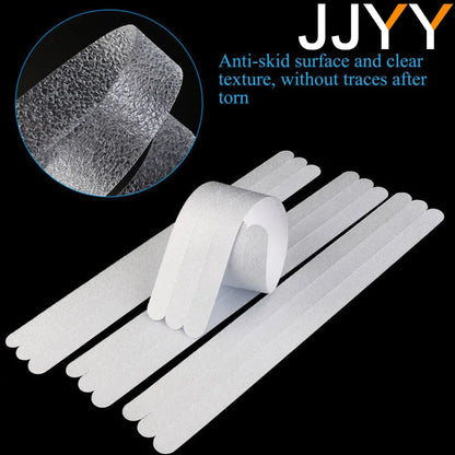 JJYY 6/12/24 Pcs Anti Slip Strips Shower Stickers Colored Non Slip Bath Safety Strips for Bathtub Shower Stairs Floor