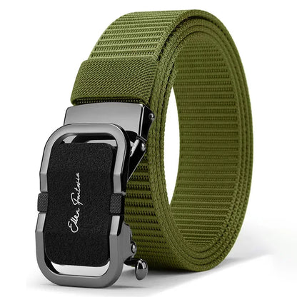 Men's Belt Jeans Belt for Men Tactical Belt Nylon Belt Metal Buckle Automatic Belt Casual Style