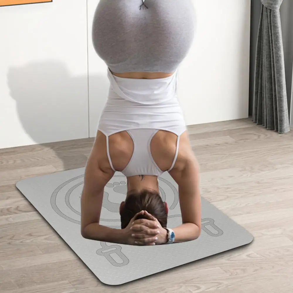 6mm Skipping Rope Mat Anti-noise Jump Rope Mat Exercise Shock Absorption Yoga Mat TPE Skipping Mat Fitness Pad Equipment