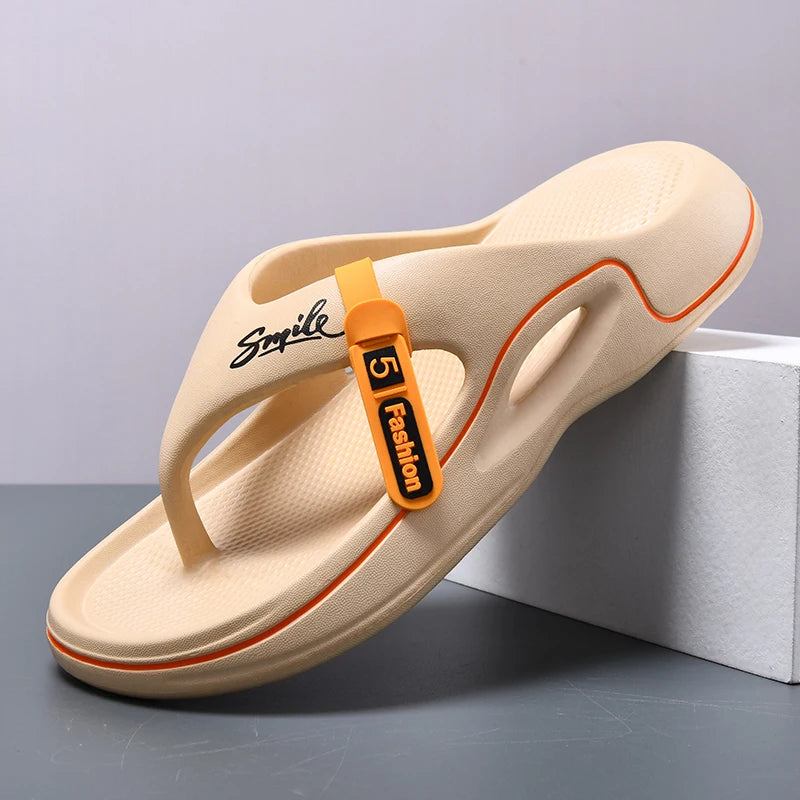 Flip Flops Mens Thong Sandals Summer 2025 New Men Shoes Thick Bottom EVA Non-slip Slide Slippers Outdoor Indoor Couples Shoes