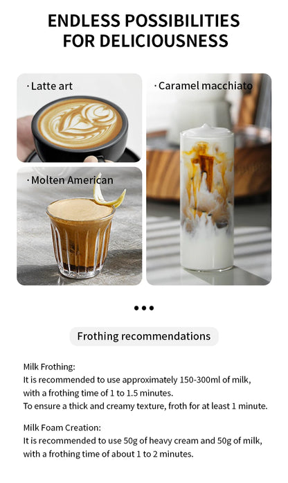 MHW-3BOMBER Official New Electric Milk Frother Handheld Wireless Blender Latte Cream Egg Beater Food Blender