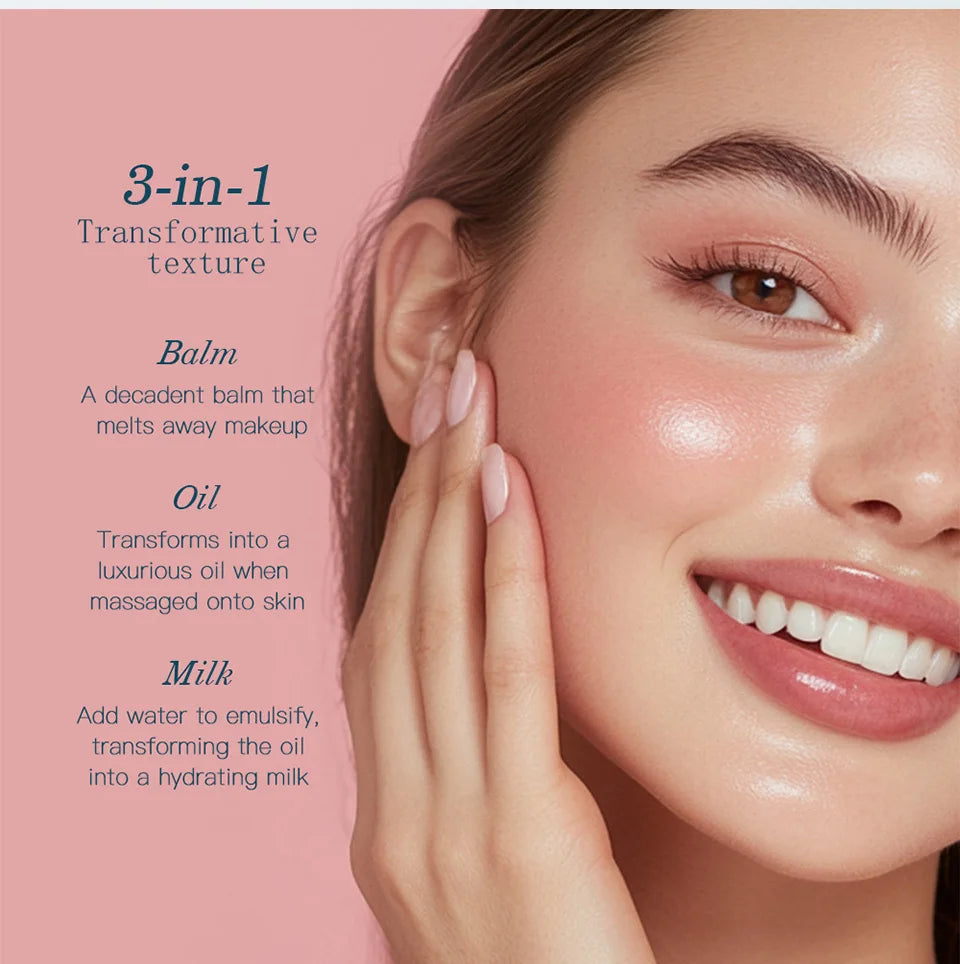 Pro-Collagen Cleansing Balm 3in1 Facial Cleanser For All Skin Types Soften Deep Cleanse Hydrate Makeup Non-greasy Cleansing Balm