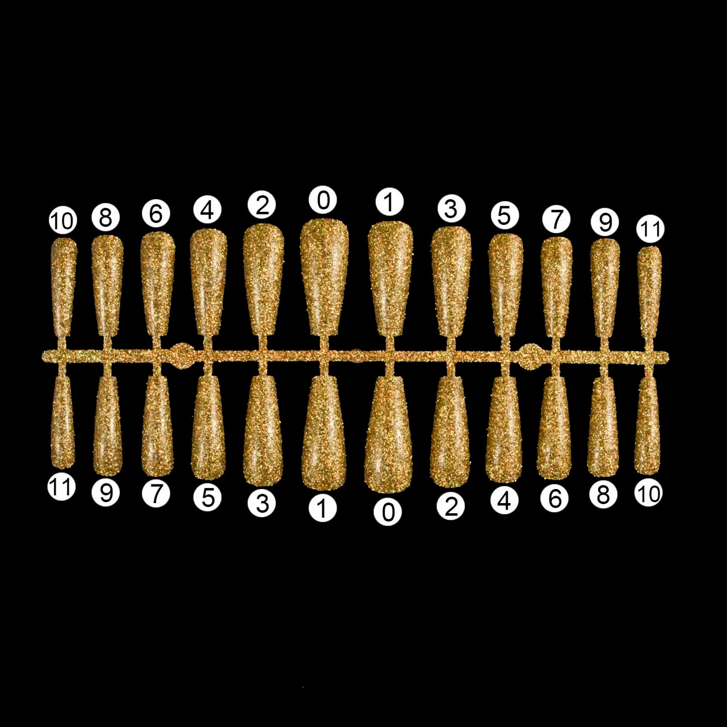 1 Set Glitter False Nail Tips Full Cover Ballerina Fake Nail Tips Press on Nail Tips Coffin