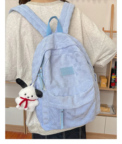 Gift pendant schoolbag, female high school student schoolbag, backpack, college student large-capacity and versatile backpack