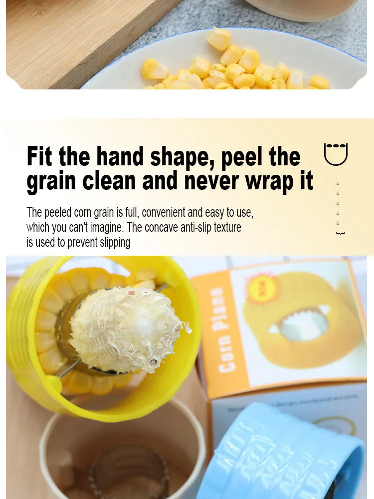 Stainless Steel Corn Thresher Fruit Vegetable Tools Easy Peeling Corn Thresher Peeler Corn Cob Remover Kitchen Accessories
