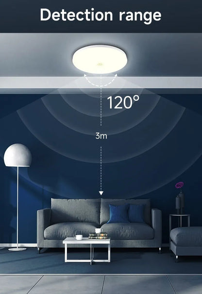 Led Ceiling Lamp With Motion Sensor 40W 30W 20W 18W 15W 12W Led Ceiling Light Fixtures For Entrance Balcony Corridor 110V 220V