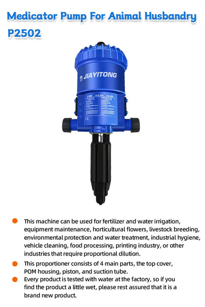 Farm pasture automatic fertilizer spreader water driven automatic water and solution configuration