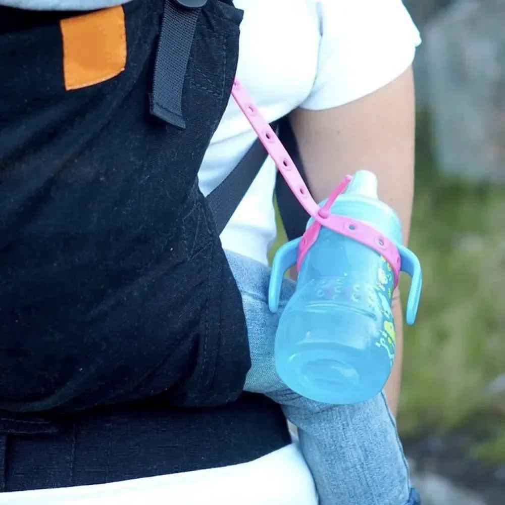 Baby Stroller Hook Silicone Star Pacifier Chain Non-Toxic Teether Strap Kids Toy Holder Organizer Stroller Accessories