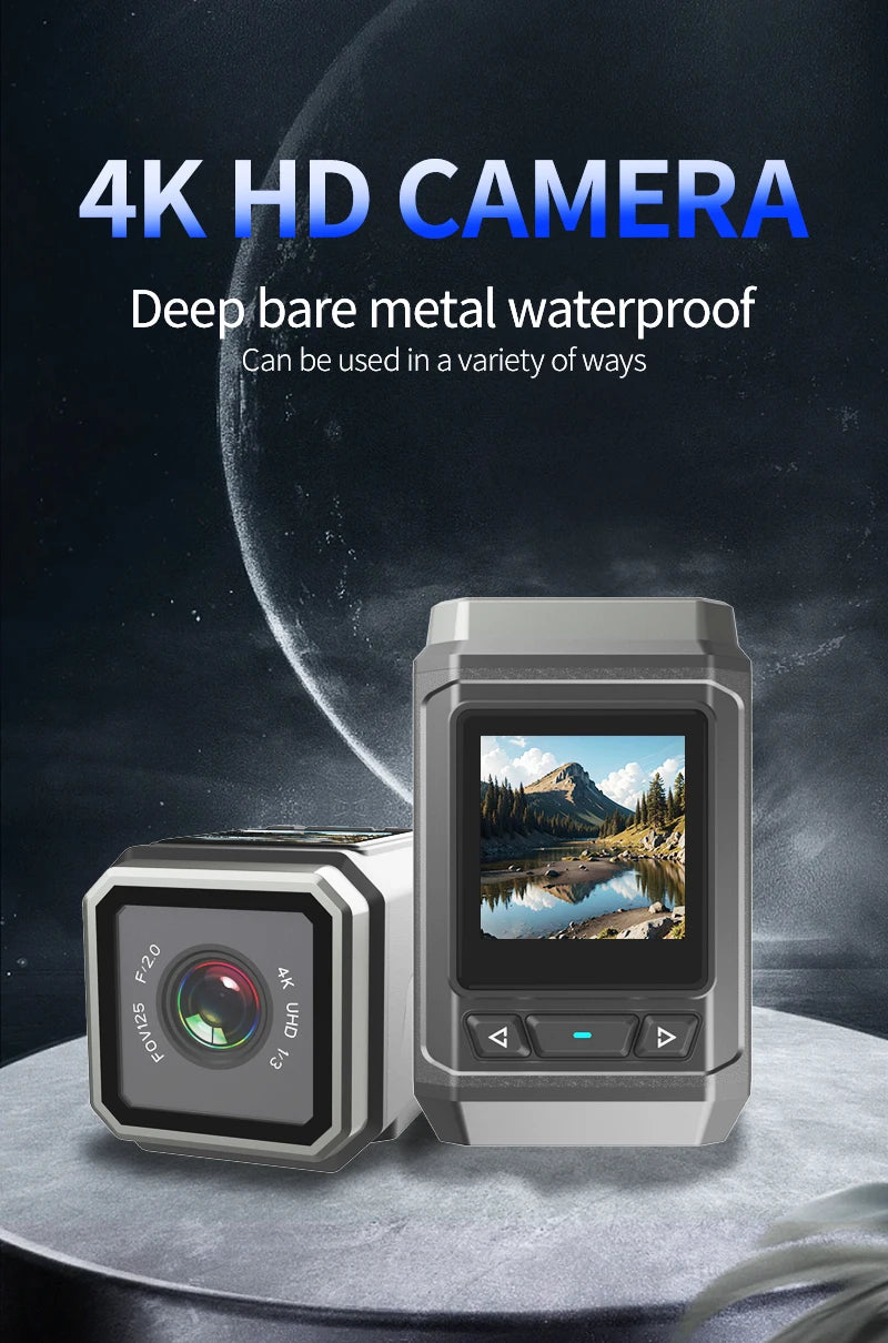 4K Ultra HD WiFi Camera/Mini Outdoor Sports Camera/Motorcycle Camera/Bicycle Riding Camera/Wearable Helmet Camera