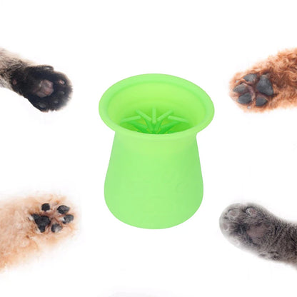 Tbelix Dog Paw Cleaner Cup Soft Silicone Foot Clean Brush Portable Pet Dogs Dirty Foot Wash Foot Cleaning Bucket Foot Wash Tools