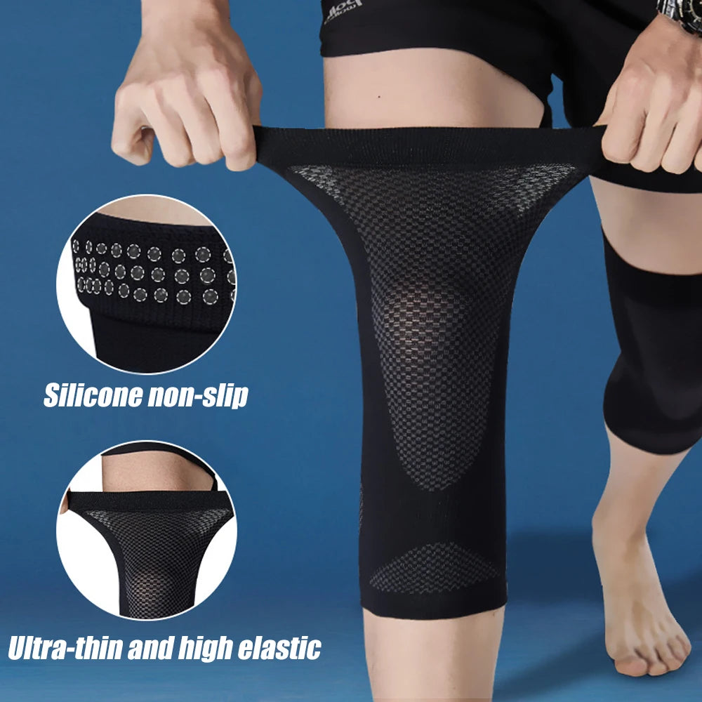1 Pair Sports Basketball Knee Pads Support Elastic Ultra Thin Knee Brace Volleyball Knee Protector Rodillera Deportiva Kneepads